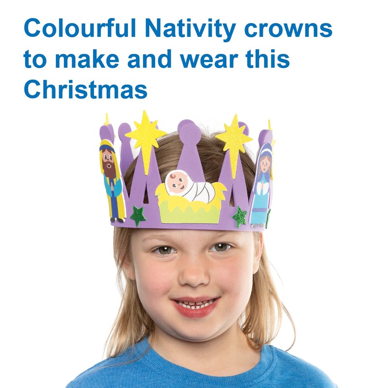 Baker Ross FC296 Nativity Kits-Pack of 3, Christmas Arts and