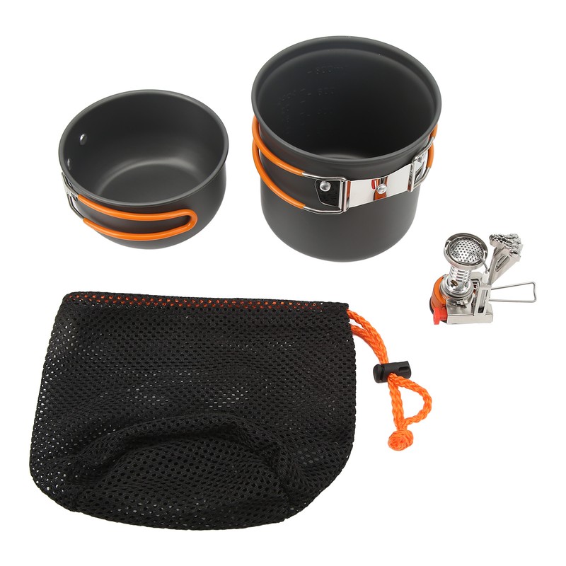 Camping Cooking Set Alumine Strong Bearing Food Grade Portable Stove