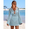 ANRABESS Women Beach Crochet Cover Ups Summer Knit Swimwear Mesh