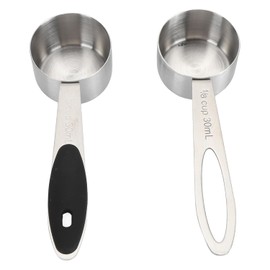 TOPINCN Cuchara Medidora, Cuchara Medidora de Polvo de Acero Inoxidable, Juego de Cucharas de café, Cucharas Medidoras de Largo para Herramientas de Cocina