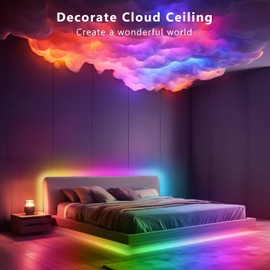 DAYBETTER RGB Smart IC LED Strip Lights, LED Lights for Bedroom, DIY Multiple Colors on One Line, App Control Color Changing Strip Lighting Music Sync Home Decor 16.4 ft
