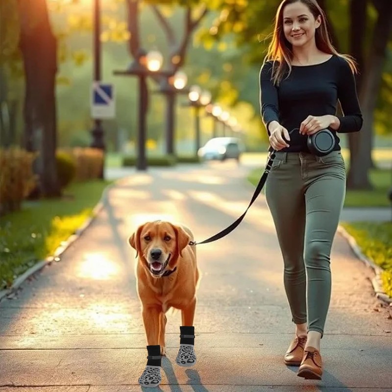 4 PCS Calcetines Antiderrapantes Perro, Zapatos Perro, para Perro