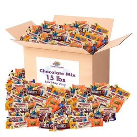 Chocolate Candy Variety Pack, Bulk Chocolate Candy Individually Wrapped, Perfect for Parties, Office Treats, and Holiday Celebrations (15 Pound)