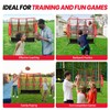 BAGAIL Football Throwing Net - 9 Target Pockets, Easy Setup,