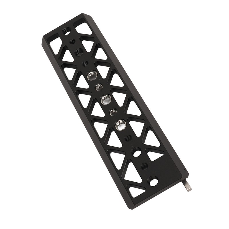 Dovetail Plate for Arca 8in 1/4 3/8 Threaded Holes Aluminum