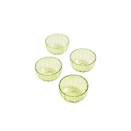 Zafferano Perle Small Bowl Set of 4, Apple Green, One Size