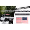 52 Inch Universal LED Light Bar Silencer Cover, American Flag