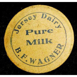 B.F. WAGNER JERSEY DAIRY - PURE MILK - MARIETTA, OHIO  (42mm CAP)