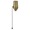 B&P Lamp® Antique Brass On-Off Pull Chain Socket