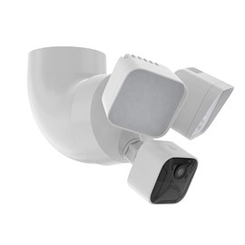 Koroao Outdoor Camera Eave Mount Bracket Compatible with R-ing Floodlight Cam Wired Pro/Plus, Blink Wired Floodlight and WYZE Floodlight v2 Cameras (White)