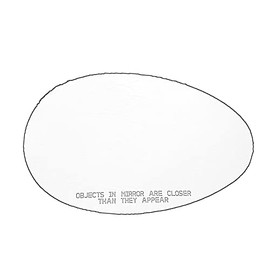RH Passenger Right Side Mirror Glass Replacement Adhesive for 2007-2015 Mini Cooper