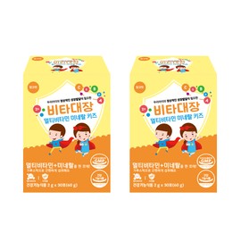 Vita Captain Multivitamin Mineral Kids Children's Multivitamin Doll Baby Infant Nutrition 30 packets, 2 packs / 비타대장 멀티비타민 미네랄 키즈 어린이 종합비타민 돌 아기 유아 영양제 30포, 2개