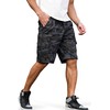 MRTOGENT Men's Cargo Shorts with Multi-Pockets | Elastic Waist Cotton