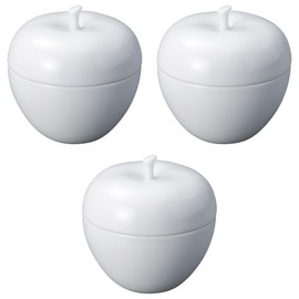 Set of 3 Apple Lids [ 3.6 x 3.6 inches (9.1 x 9.2 cm) | Children's Tableware Setomonohonpo