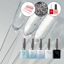 Revzel Water Bubble Glitter Magnetic Gel 5-piece set / 레브젤 워터버블 글리터 자석젤 5종세트