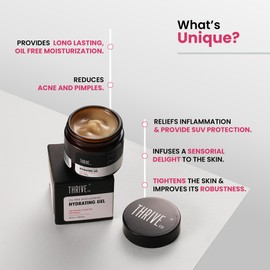 ThriveCo Oil-Free Hydrating Gel, 50ml, For Fine Lines, Hydration, Wrinkles, Acne 1.7fl.oz