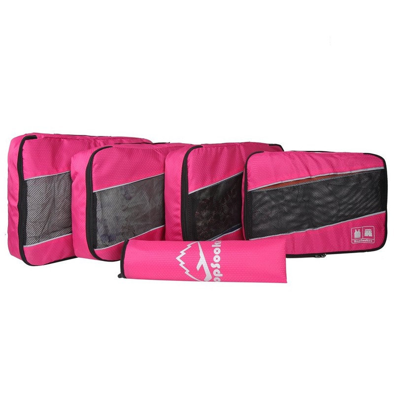 5pc Packing Cubes Set Large Travel Luggage Organizer 4 Cubes