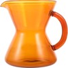 Yellow Glass Coffee Carafe 300Ml, Mini Coffee Server Kettle for