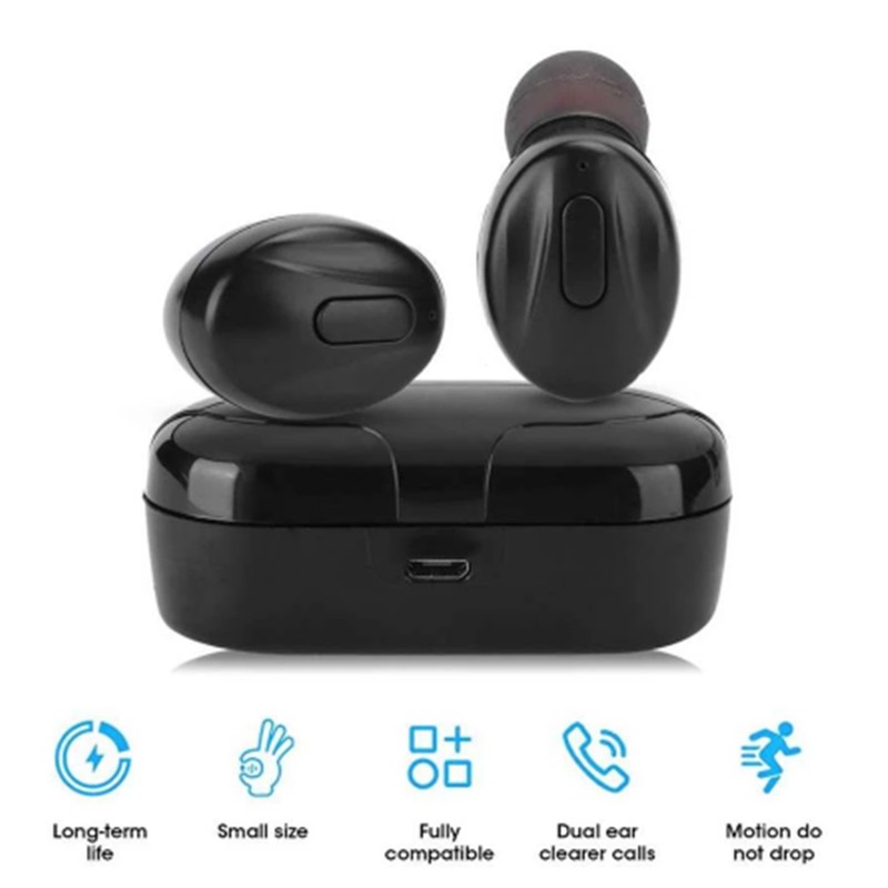 TWS Wireless Bluetooth Headsets Bluetooth 5.0 Earphones Earbuds for Android/IOS