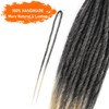 BRUNNACE Dreadlock Extensions 24inch Soft Crochet DE Dreads Reggae Style