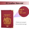 Lizzy PU Leather Travel Wallet Case Organiser for Passport, Business