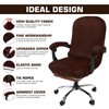 NeColorLife Office Chair Cover with Armrest Covers Velvet Computer Chair