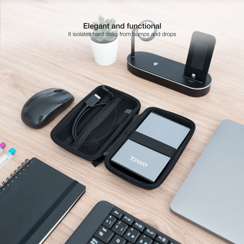 TooQ TQBC-E2503B 2.5-Inch Shock Proof Case Black 160 x 115