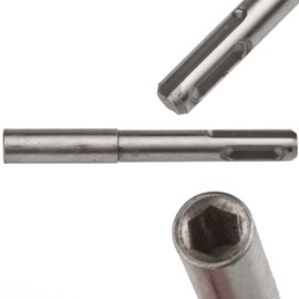 SDS-Plus Adapter for Bits 1/4 Inch Magnet to Hold Bits Safer Length 90 mm Accessories for SDS Electric Screwdrivers Drill