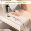 Small Translucent Silicone Mats: 7.9”x9.5” Clear Non-Slip Countertop Protector Liner