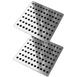 Pack of 2 Rustproof Stainless Steel Swirl Drain Covers / Hopper L...