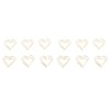100pcs Heart Shape Paper Clips Cute Metal Paper Clips Portable