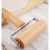 Stainless Steel & Beechwood Rolling Pin with Adjustable Thickness -