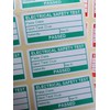 PAT Testing Stickers. 600 Pass / 60 Fail. Portable Appliance