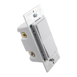 Smart WiFi Dimmer Switch for Lights, Single Pole/3-Way, Compatible with Alexa & Google Home, Neutral Wire, 2.4 GHz, Tuya App Control, ETL Listed, Aluminum Exterior & White Cover Plate Included