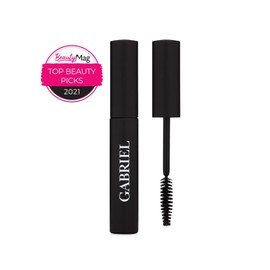 Gabriel Cosmetics Mascara (Black Brown), Natural, Paraben Free, Vegan, Gluten free, Cruelty free, No GMO, Voluminous full lashes, Non flaky, Water resistant, 0.25 Fl Oz