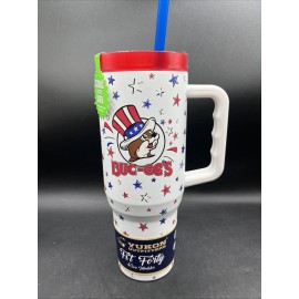 Yukon Buc-ee’s 2025 Bucees Yukon Fit Forty 40oz 4th of July  Glow N The Dark Tumbler
