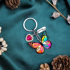 Christian Stocking Stuffers Butterfly Keychains For Women Butterfly Accessories Womens Stocking Stuffers 2025 Bible Verse Religious Keychain Inspirational Gifts For Women Mom Girl Female Her Unique