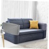 MAGICLULU 2Pcs Elastic Sofa Armrest Covers Light Grey Protective Towels