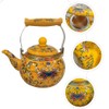 Healeved Enamel Tea Kettle with Ceramic Handle and Infuser 2.2L