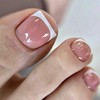 False Toe Nails with Glue - 24Pcs Press on Toenails
