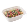 Restaurantware LIDS ONLY: Pulp Tek Plastic Flat Lids 100 Disposable