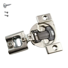 Blum Hinge for Framed cabinets (Face Frame) with 3/8 Overlay and 105° Opening Angle. Soft Close. Dexter Group Packaging (4 - Pack)