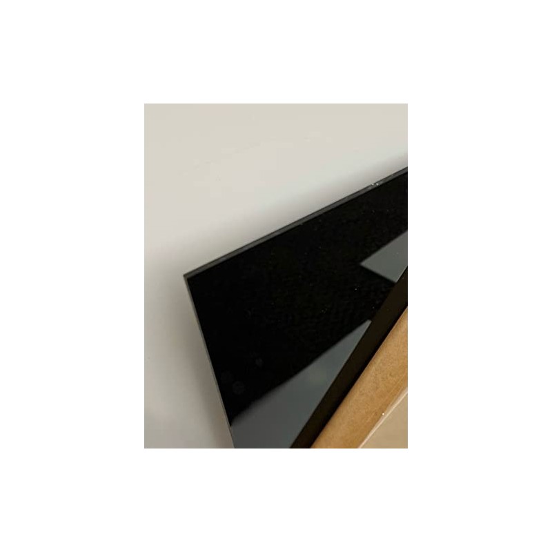 24" x 24" - 3/16" Black Acrylic Plexiglass Sheet