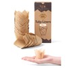 Bake Choice 200Pcs Mini Tulip Muffin Cases for Baking,Natural Parchment