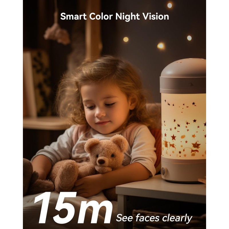 Imou Dual-Lens 2K+2K Indoor Security Camera, House Security Camera 360°Full
