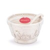 DEMDACO Christmas Journey White 3.5 x 6 Inch Earthenware Festive