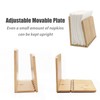 Bamboo Napkin Holder, Adjustable Wood Storage Rack for Dining Room,