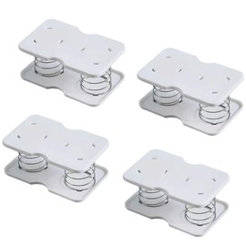 4個 ティッシュケース 底上げ バネ 取りやすい スプリング 支え台 卓上 ホワイト