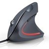 TECKNET Wired Ergonomic Mouse, 6400 DPI Vertical Mice 6 Buttons