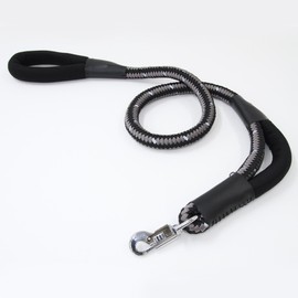 Petio Grande Double Cushion Lead for Large Dogs, Black, 20mm
